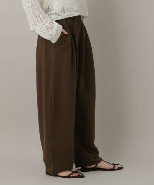 A part by（アパートバイ）の「スウェットカーブパンツ（スウェットパンツ・レディース・ライトグレー/ブラウン/ネイビー・FREE/TALL）」の16枚目の写真