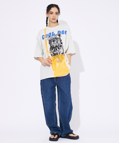 FRUIT OF THE LOOM（フルーツオブザルーム）の「【FRUIT OF THE LOOM/フルーツ オブ ザ ルーム】VINYL SHOULDER BAG & STICKER SEAL SET 80920900/バッグ/PVC素材（ショルダーバッグ・メンズ・ブラック/ブラウン/グリーン/オレンジ・フリー）」の9枚目の写真