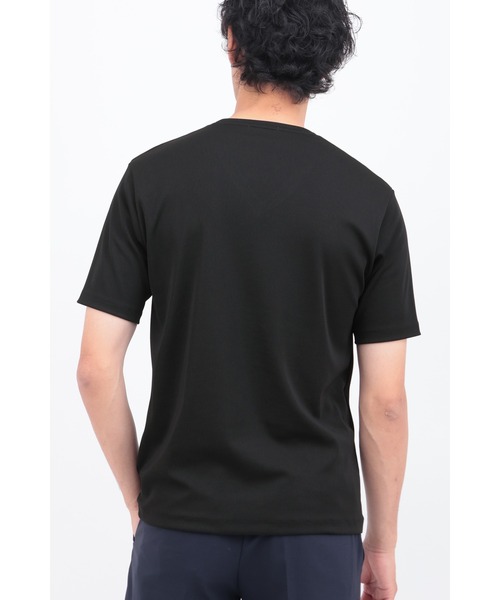 HIGH STREET（ハイストリート）の「ｼﾙｷｰﾘﾌﾞVﾈｯｸﾊﾝｿﾃﾞTCS（タンクトップ・メンズ・ホワイト/ブラック/ベージュ・L/LL/M）」の7枚目の写真