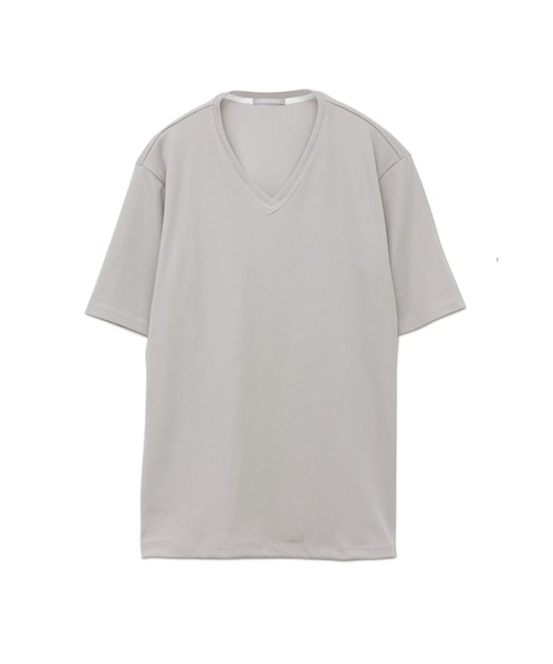 HIGH STREET（ハイストリート）の「ｼﾙｷｰﾘﾌﾞVﾈｯｸﾊﾝｿﾃﾞTCS（タンクトップ・メンズ・ホワイト/ブラック/ベージュ・L/LL/M）」の12枚目の写真