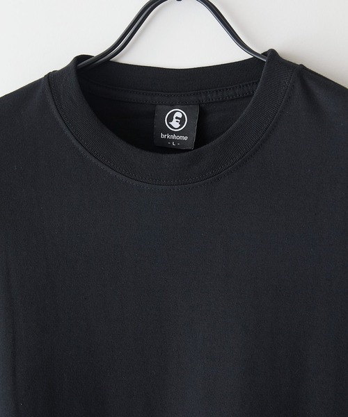 brknhome(ブロークンホーム)の「【BRKNHOME/ブロークンホーム】×【ZERO STAIN/ゼロステイン】コラボ 袖配色 クルーネック Tシャツ(Tシャツ/カットソー・メンズ・ホワイト/ブラック・LARGE/MEDIUM)」の8枚目の写真