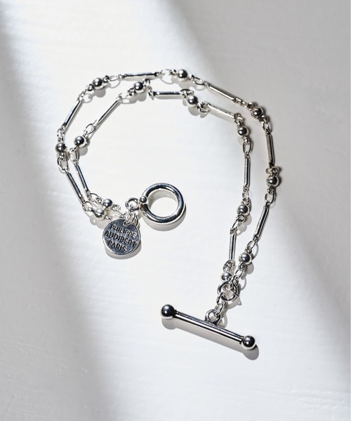 セール】【PHILIPPE AUDIBERT】Garnet double bracelet, brass