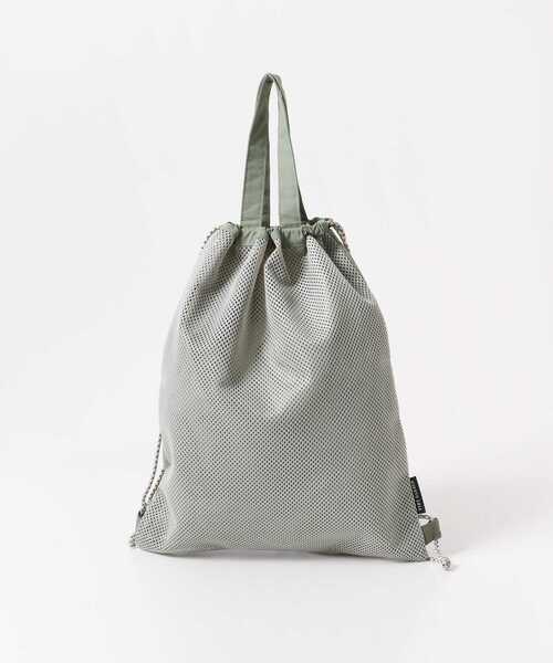 EKAL（エカル）の「TINY GARDEN PRODUCTS　2WAYメッシュアクティブサック（バックパック/リュック・レディース・グリーン系その他/グレー・ONE）」の14枚目の写真