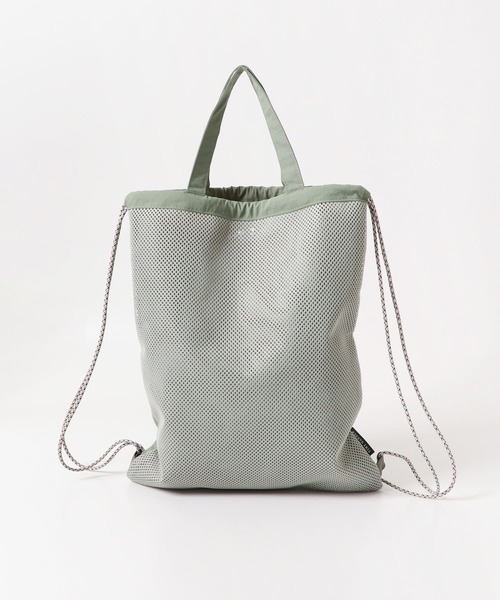 EKAL（エカル）の「TINY GARDEN PRODUCTS　2WAYメッシュアクティブサック（バックパック/リュック・レディース・グリーン系その他/グレー・ONE）」の15枚目の写真