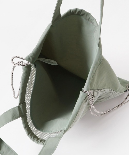 EKAL（エカル）の「TINY GARDEN PRODUCTS　2WAYメッシュアクティブサック（バックパック/リュック・レディース・グリーン系その他/グレー・ONE）」の18枚目の写真