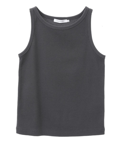 AMERICAN HOLIC（アメリカンホリック）の「ワッフルタンクトップ（タンクトップ・レディース・ライトベージュ/チャコールグレー/ホワイト系その他2・M/L）」の10枚目の写真
