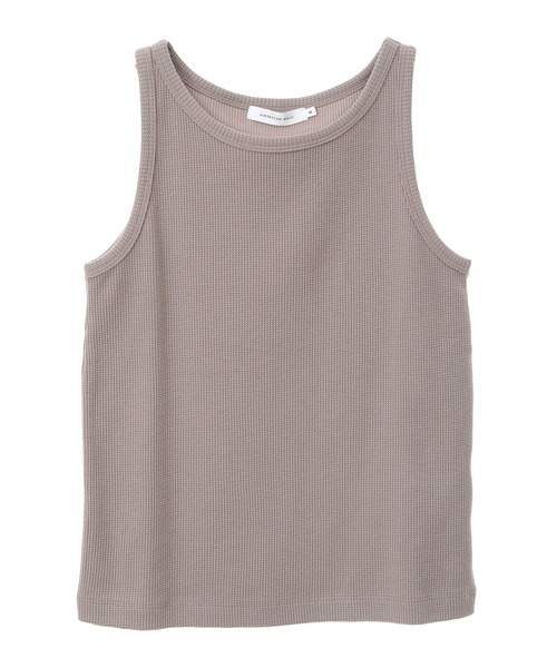 AMERICAN HOLIC（アメリカンホリック）の「ワッフルタンクトップ（タンクトップ・レディース・ライトベージュ/チャコールグレー/ホワイト系その他2・M/L）」の17枚目の写真