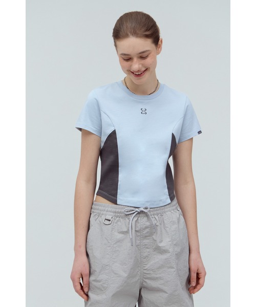 codegraphy(コードグラフィー)の「(Woman) Symbol Crop Short Sleeve T-Shirt CBEUWTS501(Tシャツ/カットソー・メンズ・オフホワイト/杢グレー/スカイブルー/ミント/チャコール/ホワイト/ブラック・MEDIUM/SMALL)」の7枚目の写真