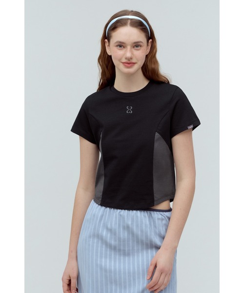 codegraphy(コードグラフィー)の「(Woman) Symbol Crop Short Sleeve T-Shirt CBEUWTS501(Tシャツ/カットソー・メンズ・オフホワイト/杢グレー/スカイブルー/ミント/チャコール/ホワイト/ブラック・MEDIUM/SMALL)」の3枚目の写真