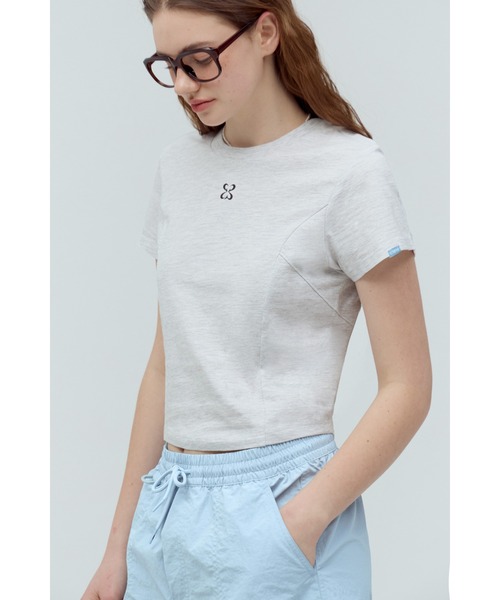codegraphy(コードグラフィー)の「(Woman) Symbol Crop Short Sleeve T-Shirt CBEUWTS501(Tシャツ/カットソー・メンズ・オフホワイト/杢グレー/スカイブルー/ミント/チャコール/ホワイト/ブラック・MEDIUM/SMALL)」の17枚目の写真