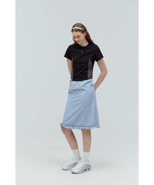 codegraphy(コードグラフィー)の「(Woman) Symbol Crop Short Sleeve T-Shirt CBEUWTS501(Tシャツ/カットソー・メンズ・オフホワイト/杢グレー/スカイブルー/ミント/チャコール/ホワイト/ブラック・MEDIUM/SMALL)」の13枚目の写真