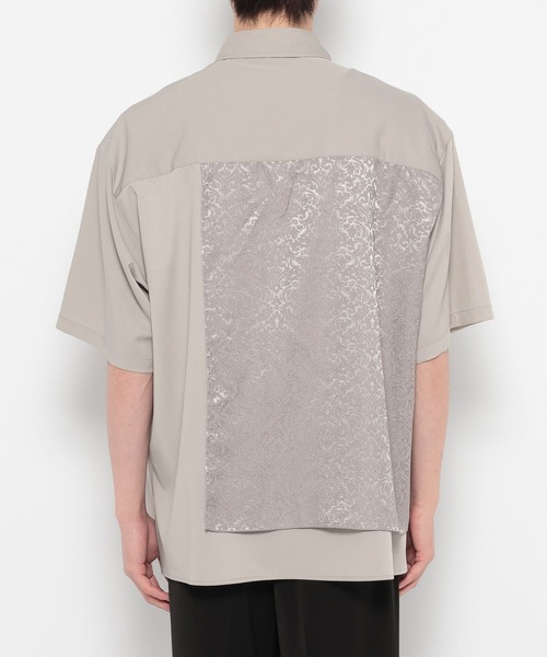 HARE（ハレ）の「ジャガードプリーツフラシシャツ(HARE)（シャツ/ブラウス・メンズ・ブラック/グレー/ブルー・FREE）」の21枚目の写真