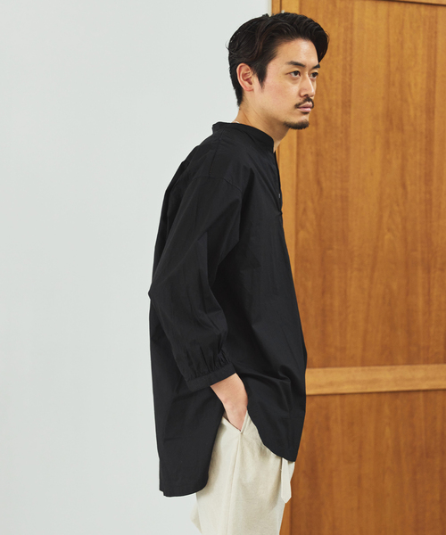 EDIFICE（エディフィス）の「India make(インディア メイク) ポプリン エンブロイダリ― バンドシャツ（シャツ/ブラウス・メンズ・ホワイト/スミクロ・SMALL/MEDIUM/LARGE）」の11枚目の写真