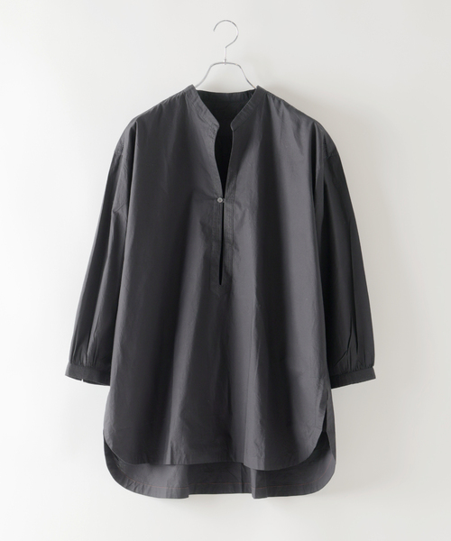 EDIFICE（エディフィス）の「India make(インディア メイク) ポプリン エンブロイダリ― バンドシャツ（シャツ/ブラウス・メンズ・ホワイト/スミクロ・SMALL/MEDIUM/LARGE）」の22枚目の写真