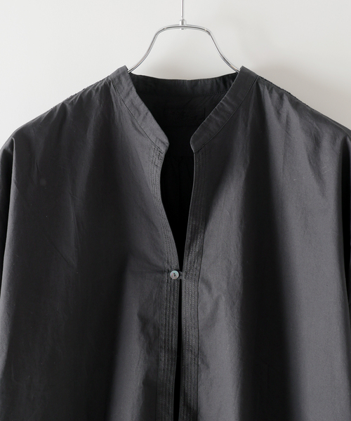 EDIFICE（エディフィス）の「India make(インディア メイク) ポプリン エンブロイダリ― バンドシャツ（シャツ/ブラウス・メンズ・ホワイト/スミクロ・SMALL/MEDIUM/LARGE）」の20枚目の写真