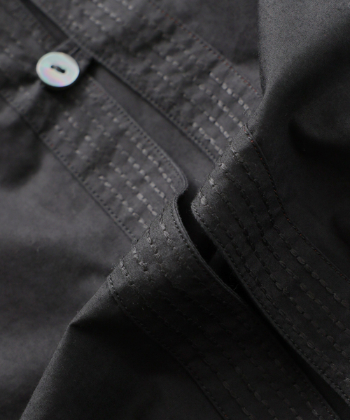 EDIFICE（エディフィス）の「India make(インディア メイク) ポプリン エンブロイダリ― バンドシャツ（シャツ/ブラウス・メンズ・ホワイト/スミクロ・SMALL/MEDIUM/LARGE）」の17枚目の写真