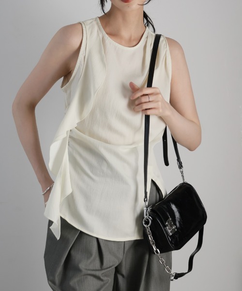 Ulysses（ユリシス）の「チェーンショルダーミニバッグ（ショルダーバッグ・レディース・ブラウン/ダークブラウン/ホワイト/ブラック・F）」の20枚目の写真