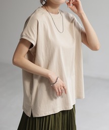 しっかり綿100% ヘビーオンス モックネックTシャツ
