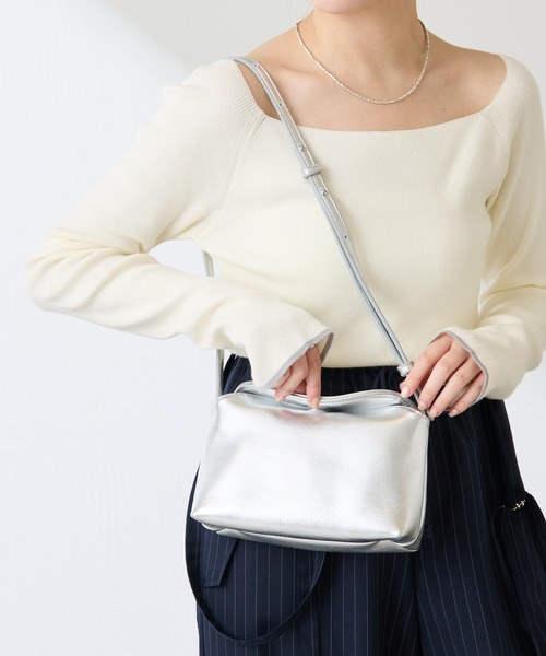 COLLAGE GALLARDAGALANTE（コラージュガリャルダガランテ）の「フラップショルダーバッグ（ショルダーバッグ・レディース・ブラック/ベージュ/シルバー・FREE）」の10枚目の写真