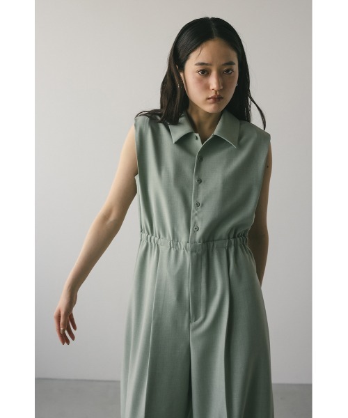 STYLEMIXER（スタイルミキサー）の「ウエストラップオールインワン（つなぎ/オールインワン・レディース・チャコールグレー/ミント・SMALL/MEDIUM）」の20枚目の写真