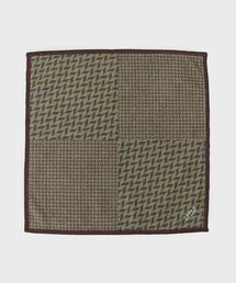 TAKEO KIKUCHI（タケオキクチ）の「柄切り替えプリントフォンカチ（ハンカチ/ハンドタオル）」