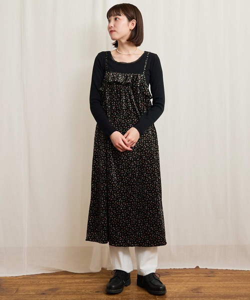 fig Ｌondon（フィグロンドン）の「Elise cami dress（ワンピース・レディース・ベージュ/ブラック・FREE）」の2枚目の写真