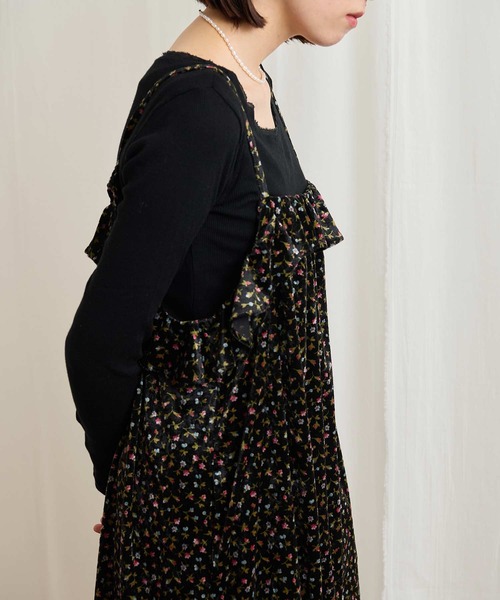 fig Ｌondon（フィグロンドン）の「Elise cami dress（ワンピース・レディース・ベージュ/ブラック・FREE）」の9枚目の写真