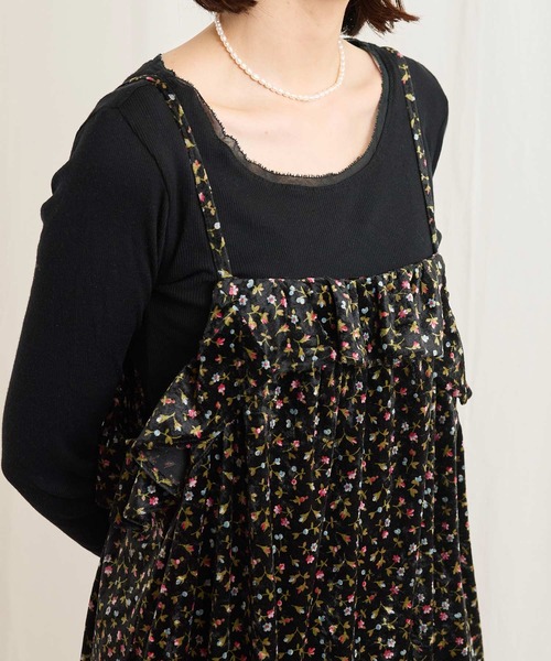 fig Ｌondon（フィグロンドン）の「Elise cami dress（ワンピース・レディース・ベージュ/ブラック・FREE）」の16枚目の写真