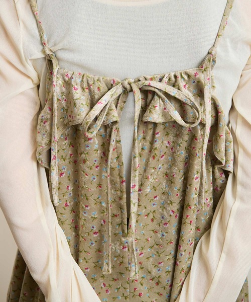 fig Ｌondon（フィグロンドン）の「Elise cami dress（ワンピース・レディース・ベージュ/ブラック・FREE）」の3枚目の写真