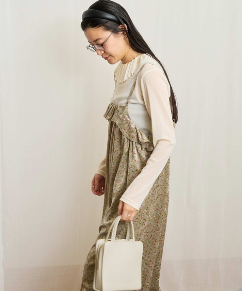 fig Ｌondon（フィグロンドン）の「Elise cami dress（ワンピース・レディース・ベージュ/ブラック・FREE）」の8枚目の写真