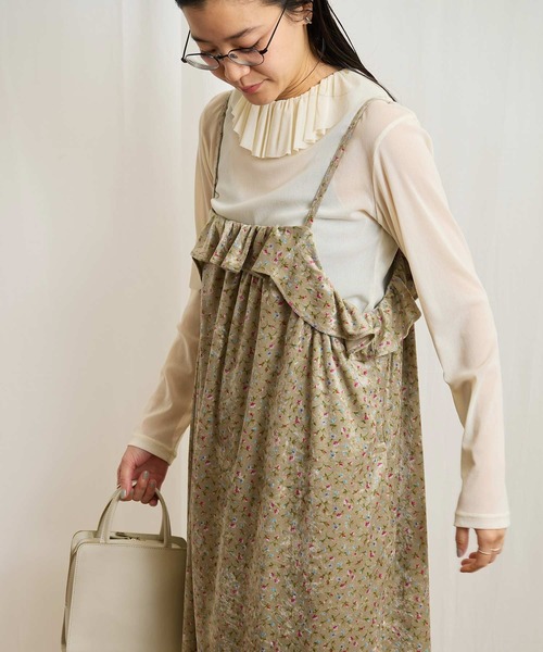 fig Ｌondon（フィグロンドン）の「Elise cami dress（ワンピース・レディース・ベージュ/ブラック・FREE）」の12枚目の写真