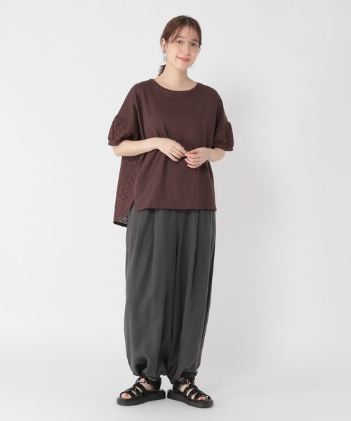 セール】リネンレーヨンバルーンパンツ[プチサイズあり]（その他