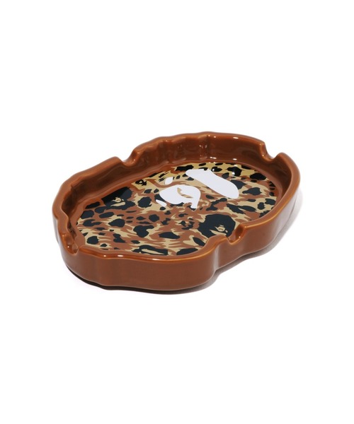 A BATHING APE（アベイシングエイプ）の「WILD LEOPARD PATTERN APE HEAD ASHTRAY（アッシュトレイ/ライター・メンズ・ベージュ・FREE）」の2枚目の写真