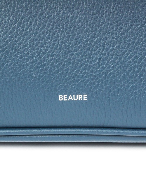 Beau're(ヴュレ)の「【BEAURE】2way カウレザー ワイドボストンバッグ ショルダー付 横長 B-25419(ボストンバッグ・レディース・ブラック/シルバー/ネイビー/ブラウン・FREE)」の21枚目の写真