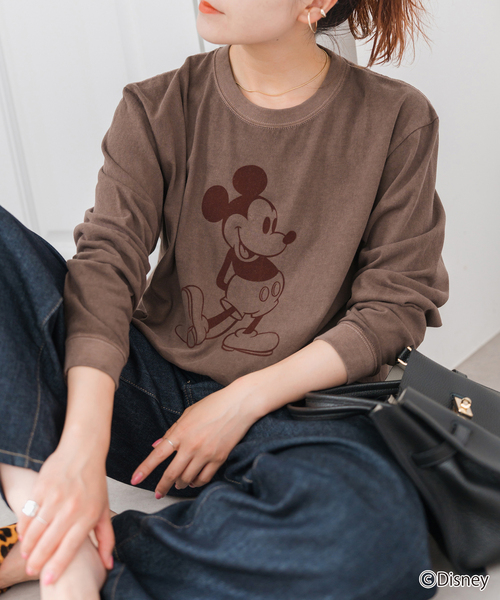 Spick & Span（スピックアンドスパン）の「GOOD ROCK SPEED / グッドロックスピード 別注 / ミッキー / ロンT（Tシャツ/カットソー・レディース・ブラック系その他/ブラウン・FREE）」の12枚目の写真