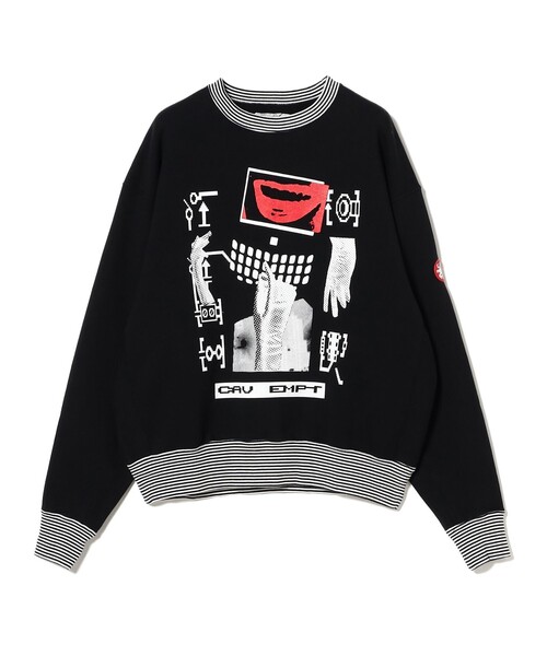 C.E（シーイー）の「C.E / LIPS DISPLAY CREW NECK BLACK（スウェット・メンズ・ブラック・X-LARGE/LARGE/MEDIUM）」の2枚目の写真