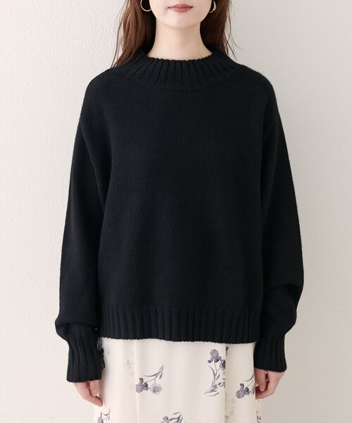 セール】ウール＆リサイクルポリショートニットプルオーバー（ニット