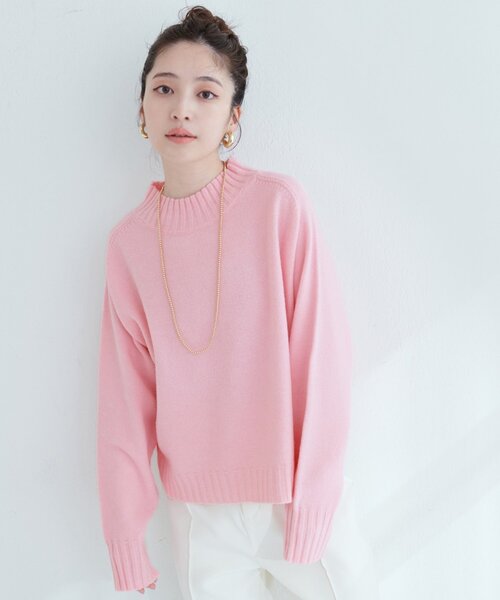 セール】ウール＆リサイクルポリショートニットプルオーバー（ニット