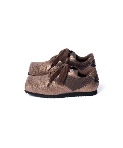 NON TOKYO(ノントーキョー)の「【NON TOKYO/ノントウキョウ】GLITTER SQUARE SNEAKERS/グリッタースクエアスニーカー(スニーカー・レディース・ブラウン/シルバー・24.0cm/23.0cm/25.0cm)」の9枚目の写真