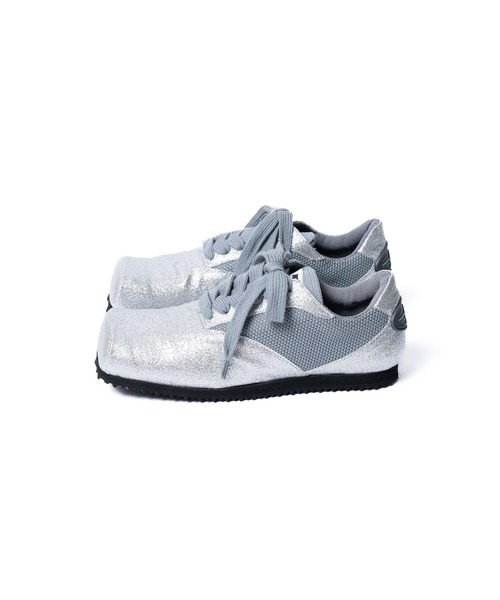 NON TOKYO(ノントーキョー)の「【NON TOKYO/ノントウキョウ】GLITTER SQUARE SNEAKERS/グリッタースクエアスニーカー(スニーカー・レディース・ブラウン/シルバー・24.0cm/23.0cm/25.0cm)」の4枚目の写真