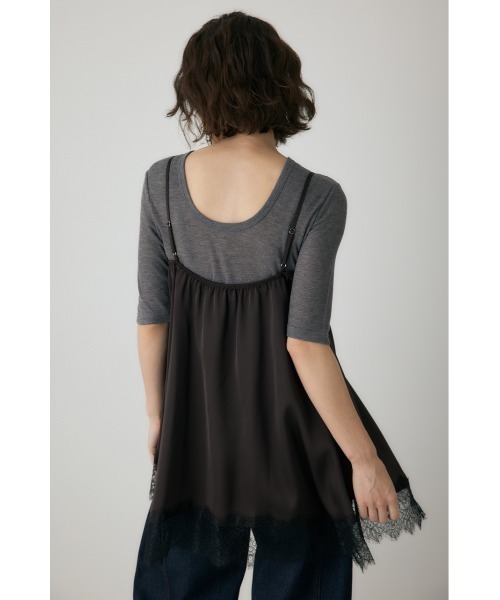 MACHATT サテンフレアキャミソール（ブラック） セットアップ MACHATT サテンフレアキャミソール（ブラック） セットアップ