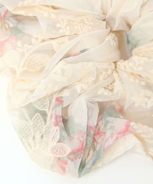 フラワー刺繍シュシュ/581086（シュシュ）｜GLOBAL WORK