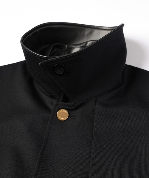 CULLNI（クルニ）の「Wool Gabardine Layerd Long Coat（ステンカラーコート・メンズ・ブラック/ベージュ・2/1/0）」の16枚目の写真