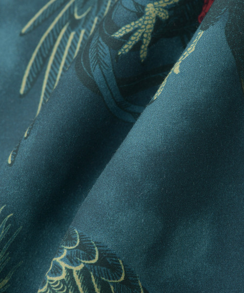 NIPOALOHA（ニポアロハ）の「【NIPOALOHA】"軍鶏-SHAMO" SHORT SLEEVE SHIRT（シャツ/ブラウス・レディース・ブルーグリーン/グレー・MEDIUM/SMALL）」の14枚目の写真