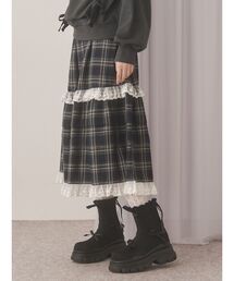 【美品】ボーダーズ　スカート LOULOU WILLOUGHBY】ボーダーフラワースカート|allureville