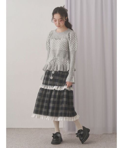 新品⭐️メリージェニー　スカート セール】タックフリルミディスカート（スカート）｜merry jenny