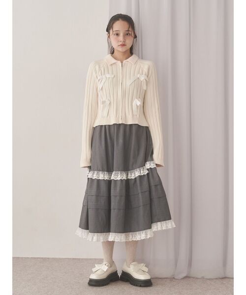 新品⭐️メリージェニー　スカート セール】タックフリルミディスカート（スカート）｜merry jenny