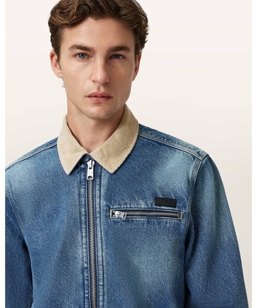 ALLSAINTS（オールセインツ）の「ROTHWELL DENIM JACKET | ROTHWELL デニム ジャケット（デニムジャケット・メンズ・インディゴブルー・M/L/XS/S）」の2枚目の写真