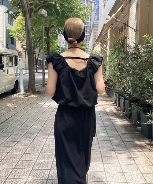【BLACK】オフショルダー パフスリーブ ブラウス 61010875462_C_1.jpg