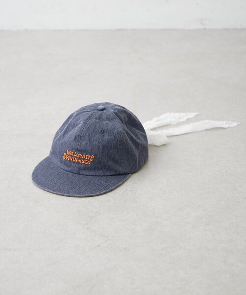 HELLO.SANFRANCISCO（ハローサンフランシスコ）の「【HELLO.SANFRANCISCO/ハローサンフランシスコ】レースリボン刺繍ロゴカラーCAP（キャップ・レディース・ピンク/グリーン/イエロー/ネイビー・ONE SIZE）」の17枚目の写真